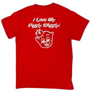 Piggly Wiggly Monteagle, Tennessee Red and White T-Shirt Size Small